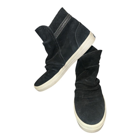 Sperry Black Crest Zone High Top Suede Sneaker Bootie, Size 8.5 - Picture 1 of 6